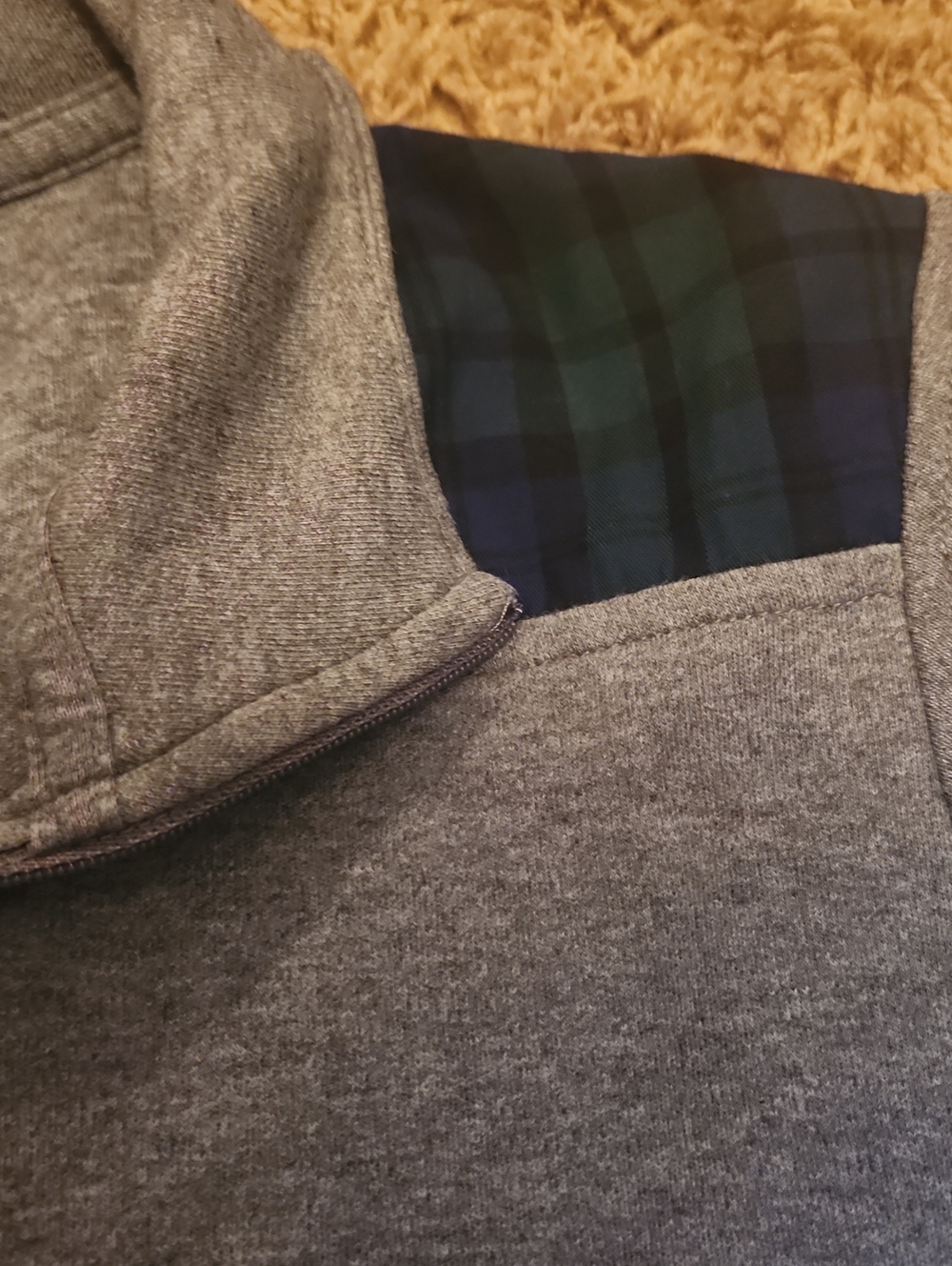 Vineyard Vines Grey Quarter-Zip Pullover Womans Size Medium - Picture 3 of 9